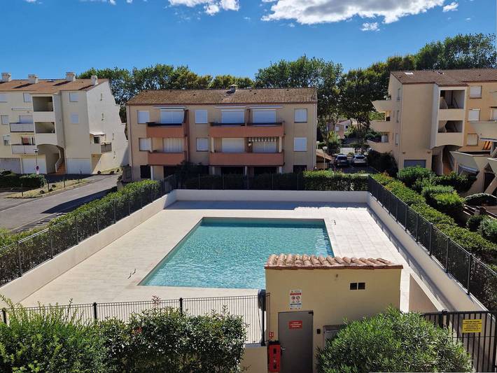 Appartement de vacances pour 4 personnes, avec terrasse et piscine à Marseillan