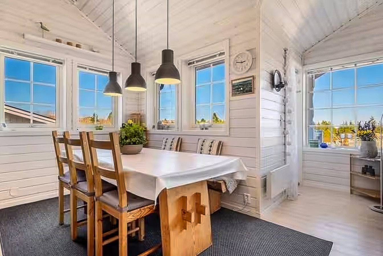 Chalet con vista sull'arcipelago di Hitra in Hitra
