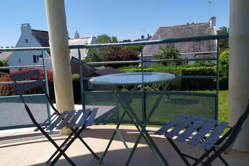 Gîte pour 4 personnes, avec balcon à Beg Meil