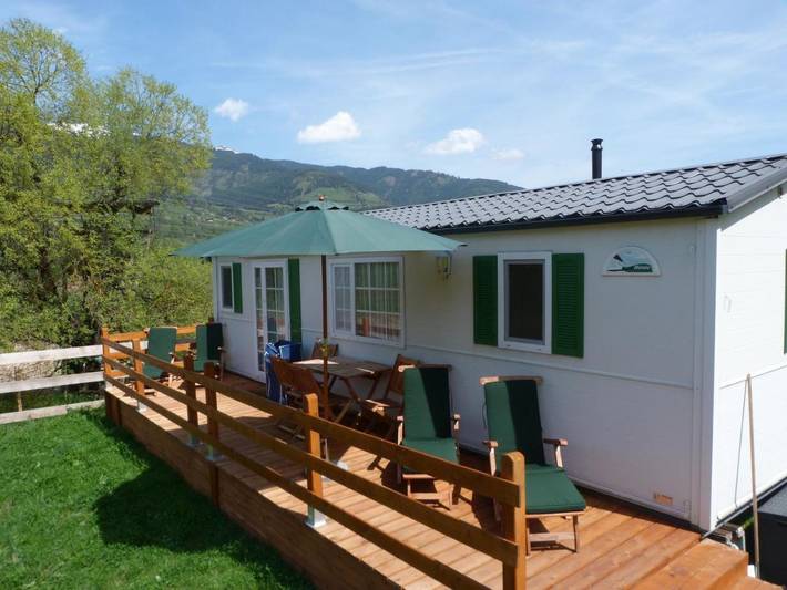 Camping für 6 Personen, mit Terrasse und Garten sowie Sauna und Seeblick im Salzburger Land