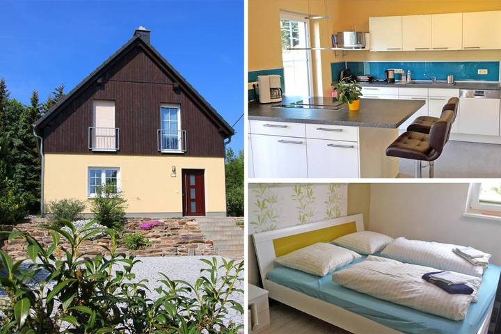 Ferienhaus für 5 Personen, mit Terrasse und Garten in Halsbrücke