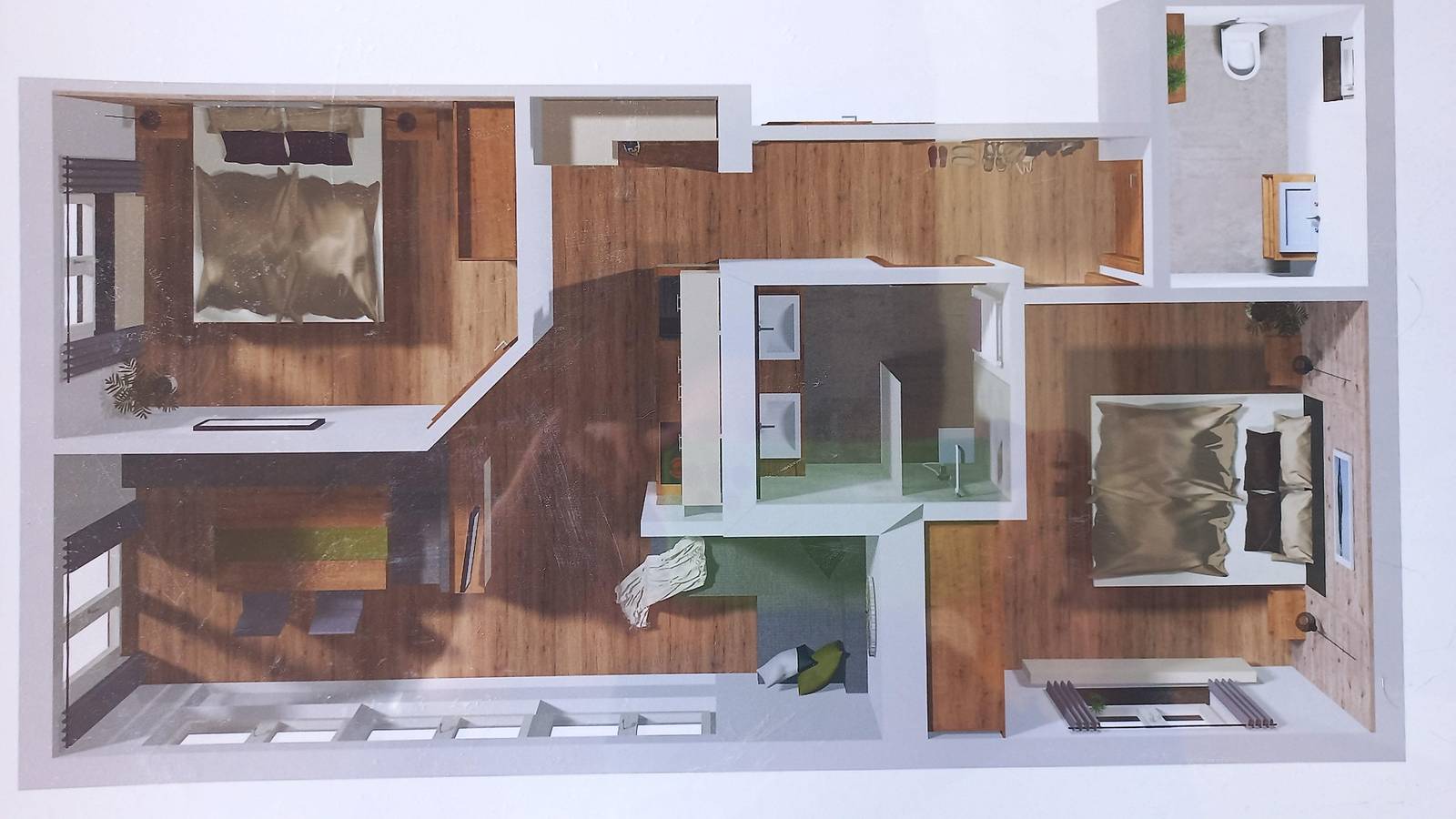 Ganze Ferienwohnung, Appartement für 4 Personen mit 2 Schlafzimmern in Wagrain, Ski Amadé