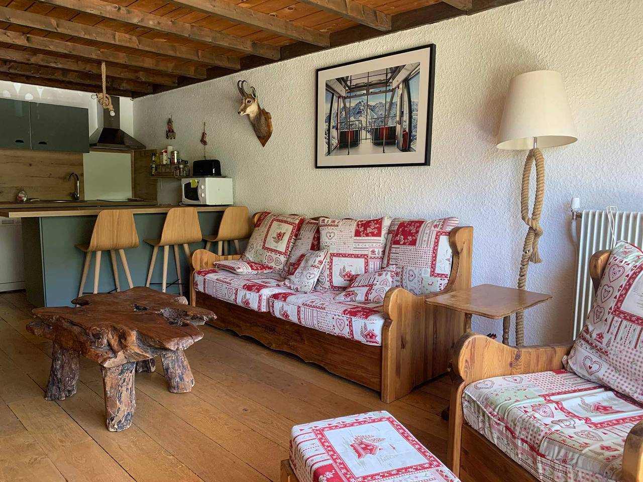 Ganze Wohnung, Pra-Loup 1600: 3-Zimmer Whg, 8 Pers, Aufzug, Balkon, Pistenaussicht in Pra-Loup, Uvernet-Fours