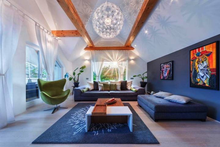 Ferienwohnung für 6 Personen, mit Balkon und Whirlpool sowie Terrasse und Garten in Bleder See