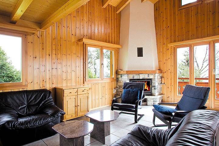 Gîte pour 7 personnes, avec balcon ainsi que sauna et vue à Hérémence - 4