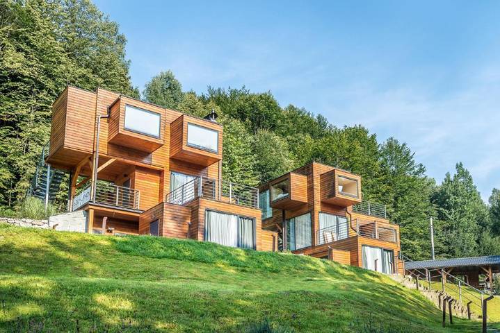 Ośrodek wypoczynkowy dla 4 osób, z ogród i basen oraz widok i sauna, zwierzęta dozwolone w Wisła