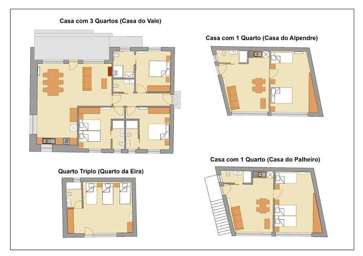 Maison de campagne pour 3 personnes, avec vue et jardin à Fafe - 3