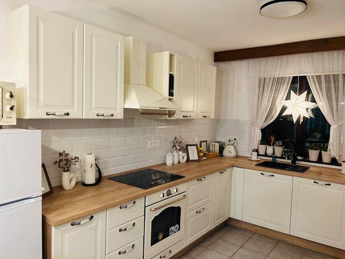 Ferienwohnung für 4 Personen, mit Balkon und Terrasse sowie Garten