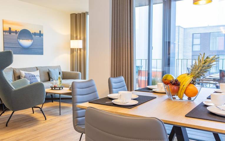 Ferienwohnung für 4 Personen, mit Balkon und Sauna, mit Haustier in Marienleuchte