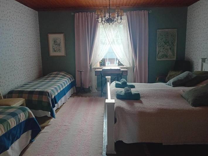 Chambre d’hôte pour 3 personnes, avec sauna et vue ainsi que terrasse et jardin dans Finlande méridionale