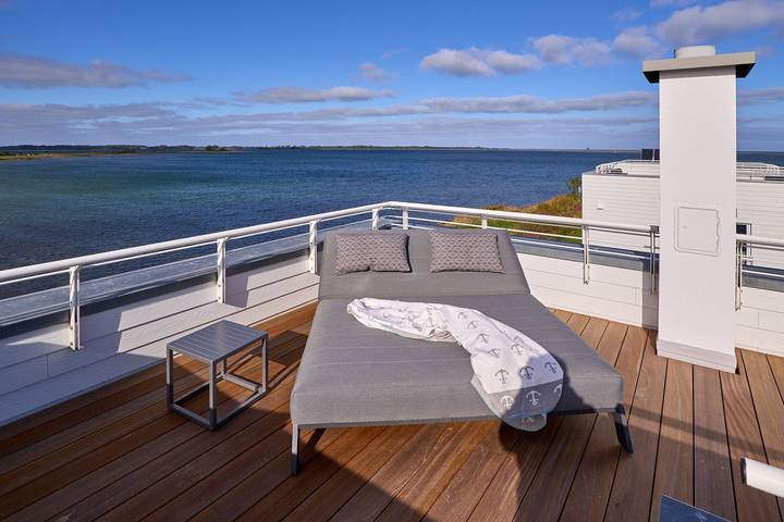 Ferienhaus für 6 Personen, mit Ausblick und Garten sowie Sauna, mit Haustier in Schlei