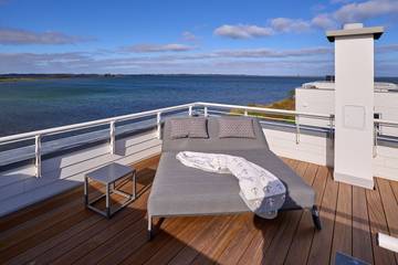 Ferienhaus für 6 Personen, mit Garten und Ausblick sowie Sauna, mit Haustier in Schlei