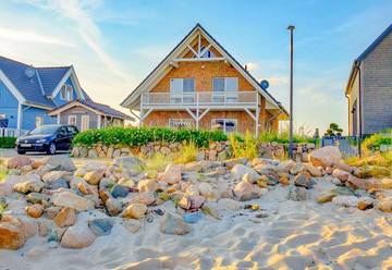 Ferienhaus mit Meerblick für 8 Personen, mit Sauna und Garten in Schleswig-Holstein