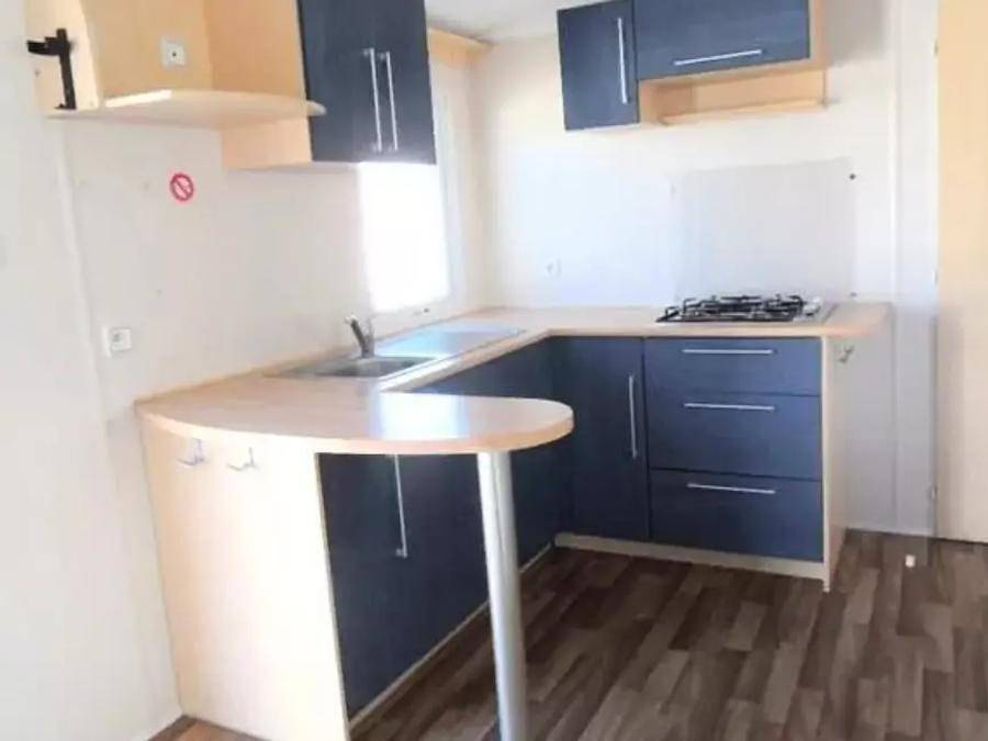 Camping La Berge Fleurie - Mobile home 6 persons - Mobile-Home 3 Rooms 4/6 People Air-conditioned + Tv in Mialet, Cévennes