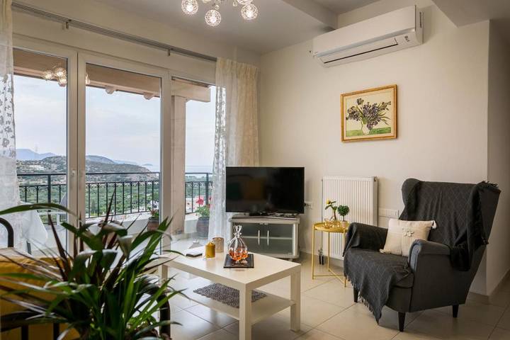Appartement de vacances pour 5 personnes, avec Balcon ainsi que Terrasse et Vue