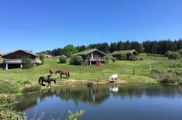 Chalet pour 4 personnes, avec vue et jardin, animaux acceptés dans Haute-Vienne