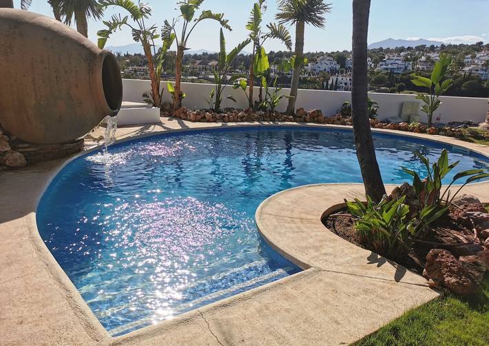 Villa "Jazz Close To Golden Mile" with Sea View, Private Pool & Wi-Fi in Marbella West, Marbella