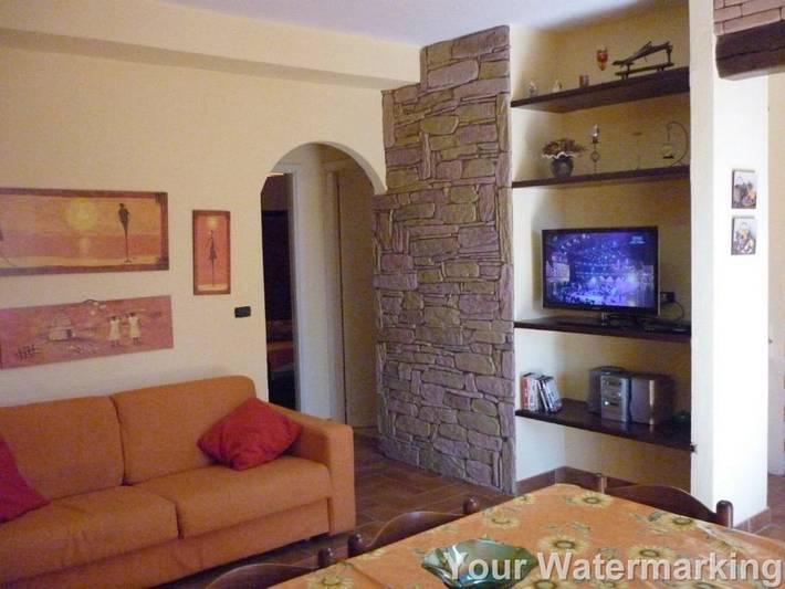 Ferienwohnung für 8 Personen, mit Balkon und Terrasse sowie Garten und Ausblick