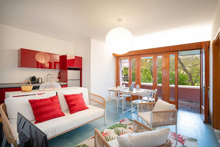 Apartamento de vacaciones para 5 personas, con jardín y balcón - 1