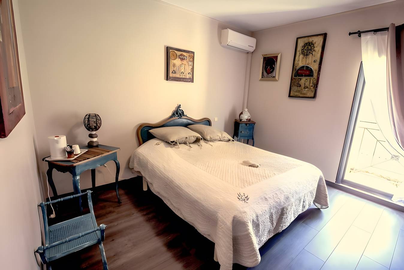 Guest Room "Little Boudha Room" with Shared Terrace, Wi-Fi, and Air Conditioning in Bernis, Mediterranean Coast (France)