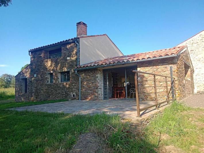 Maison de vacances pour 5 personnes, avec terrasse ainsi que jardin et vue