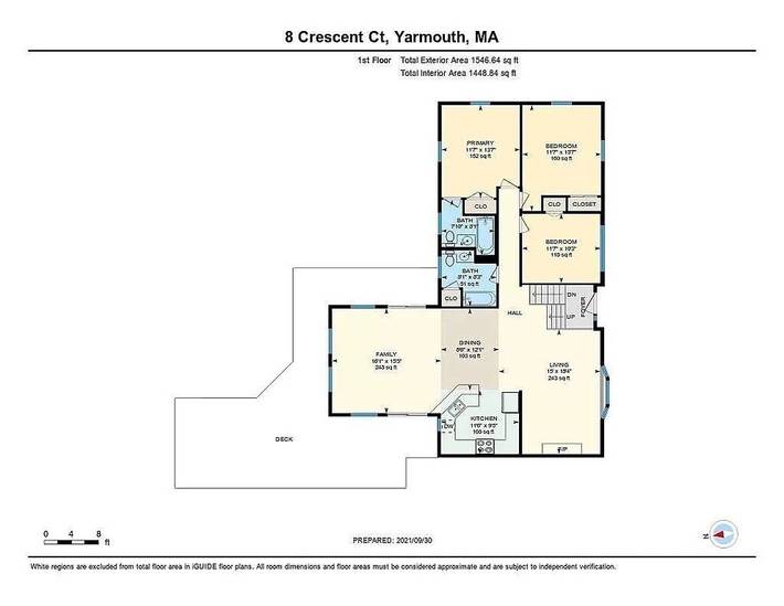 Vacation rental for 10 people, with yard and hot tub in Yarmouth (MA)