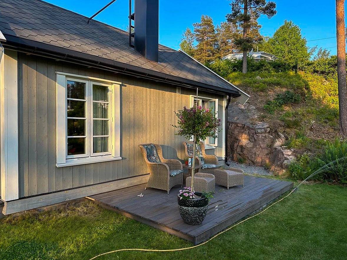 Moderne Hütte in der Nähe der Strände von Holmsbu in Hurum