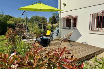 Gîte pour 4 personnes, avec jacuzzi et jardin à Boucau
