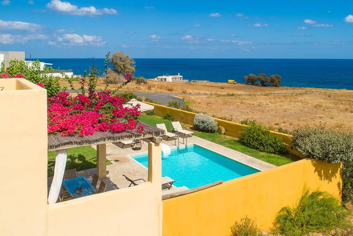 Villa für 6 Personen mit Terrasse in Panormos (Rethymno), Rethymno und Umgebung