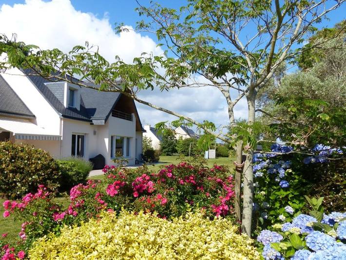 Ferienhaus für 2 Personen, mit Balkon und Terrasse sowie Garten und Sauna