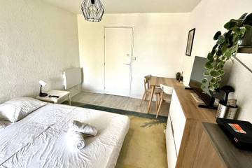 Gîte pour 2 personnes, avec balcon, adapté aux familles à Mauguio