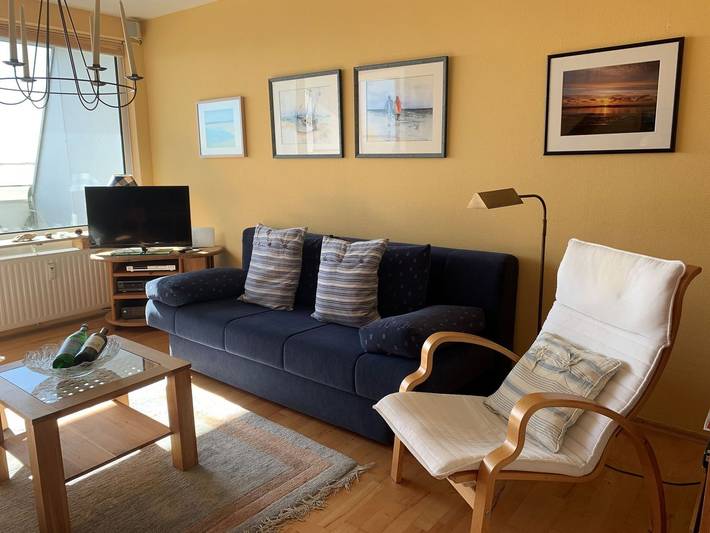 Ferienwohnung für 4 Personen, mit Balkon und Seeblick sowie Ausblick in Wittdün - 2