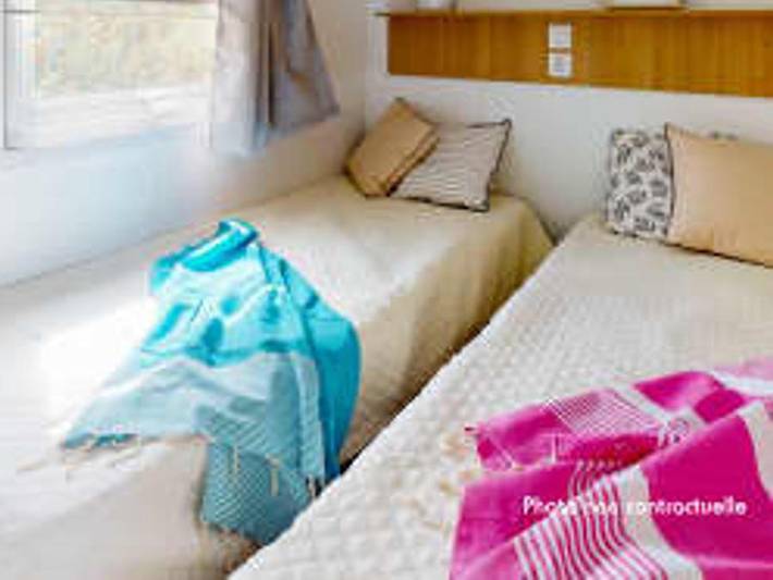 Camping Siblu La Réserve - Funpass inclus - Mobilheim 8 personen - Essential 3ch 8p Signature ohne Klimaanlage in Gastes, Côte d’Argent