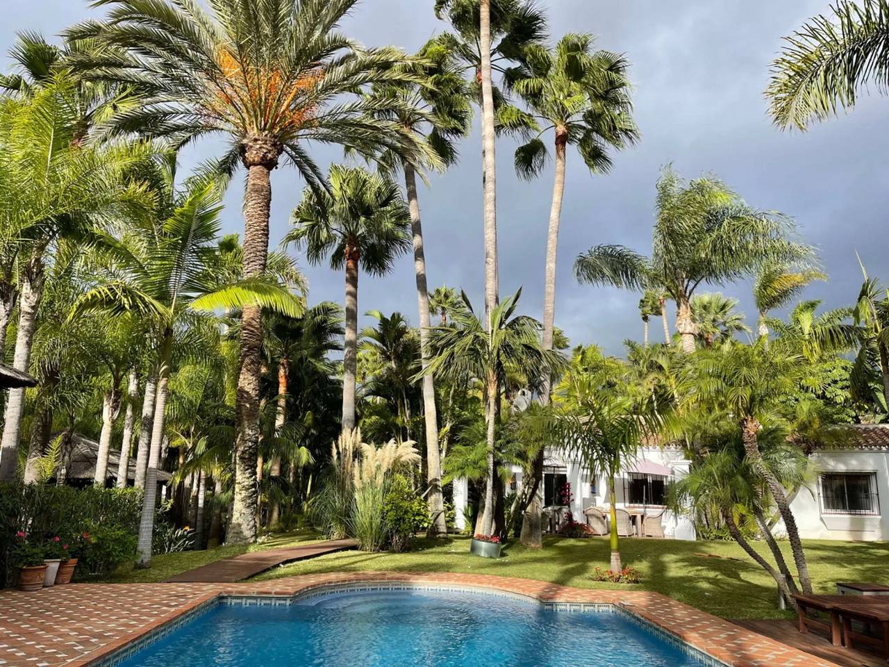 Villa in palm tree plantation, near the beach. in Marbella West, Marbella