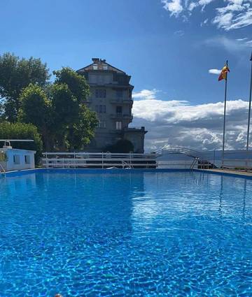 Gîte pour 3 personnes, avec balcon ainsi que piscine et vue à Maxilly-sur-Léman
