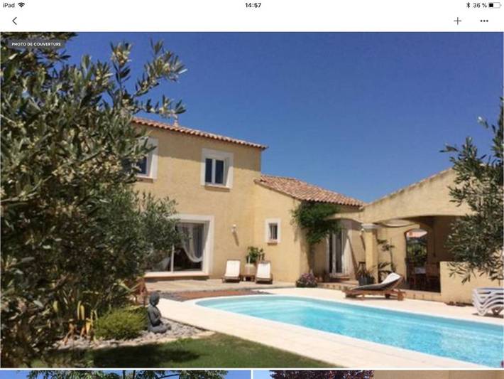 Chambre d’hôte pour 4 personnes, avec vue ainsi que jardin et piscine, adapté aux familles