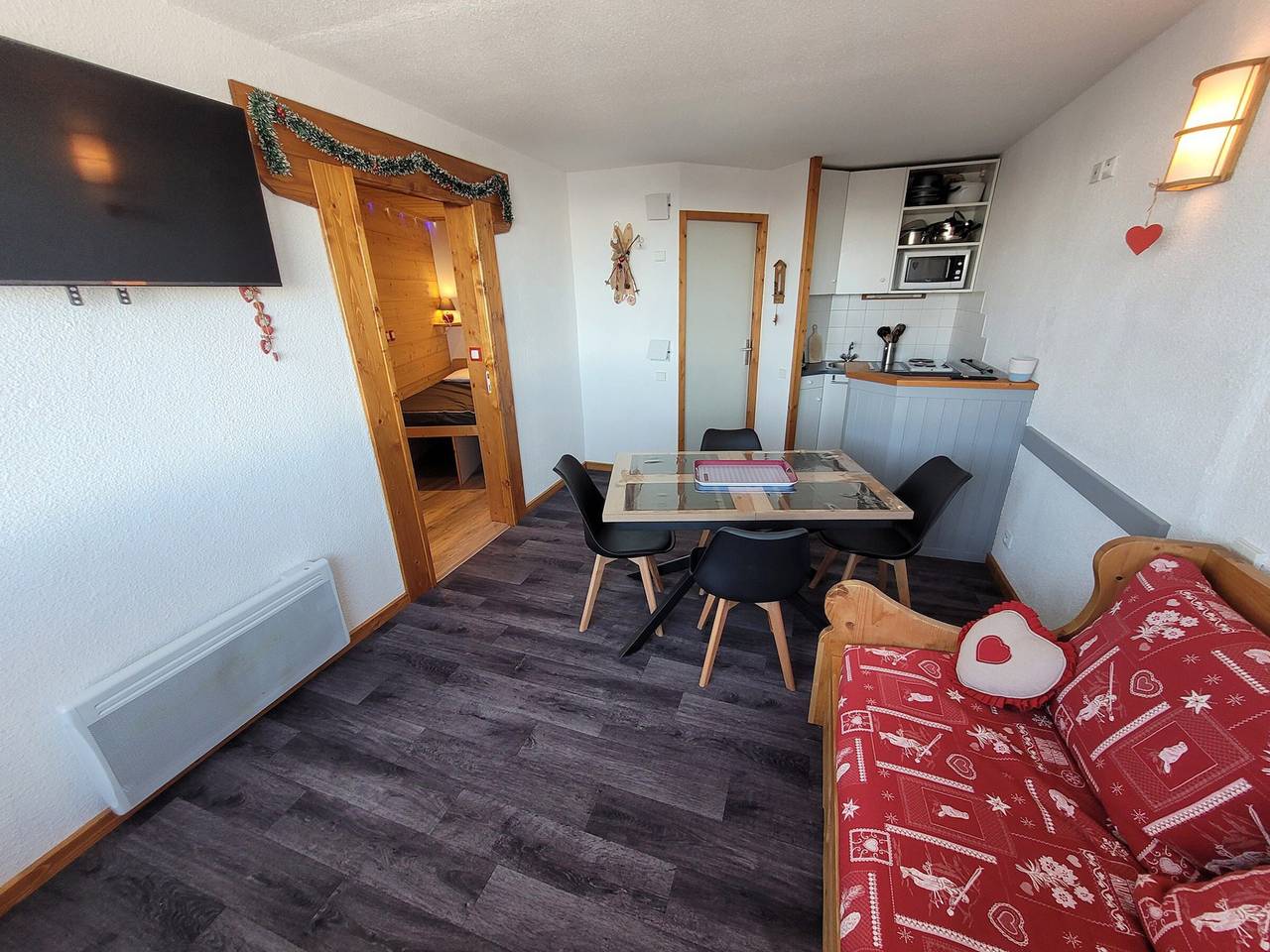 Studio entier, Studio confortable 4 pers, Pied de pistes, Vue Mont Blanc in Aime 2000, Aime-la-Plagne