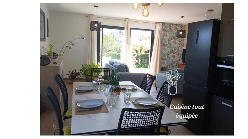 Location de vacances pour 4 personnes, avec Terrasse et Jardin à Le Pont-de-Beauvoisin
