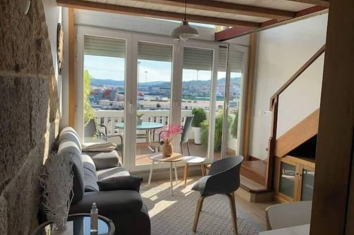 Ferienwohnung für 3 Personen, mit Terrasse in Marín