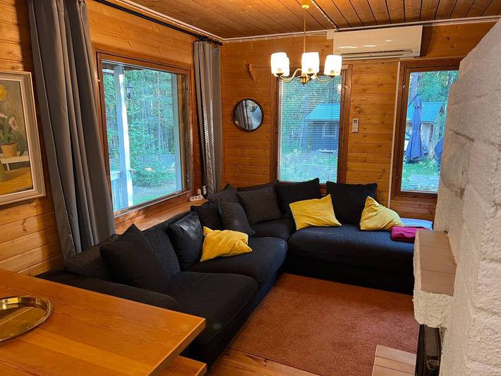 Cabane en bois pour 6 personnes, avec sauna ainsi que terrasse et vue en Finlande - 3