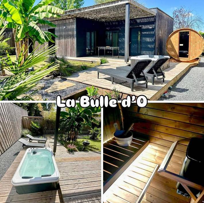 Location de vacances pour 2 personnes, avec jacuzzi ainsi que sauna et jardin à Mios - 2