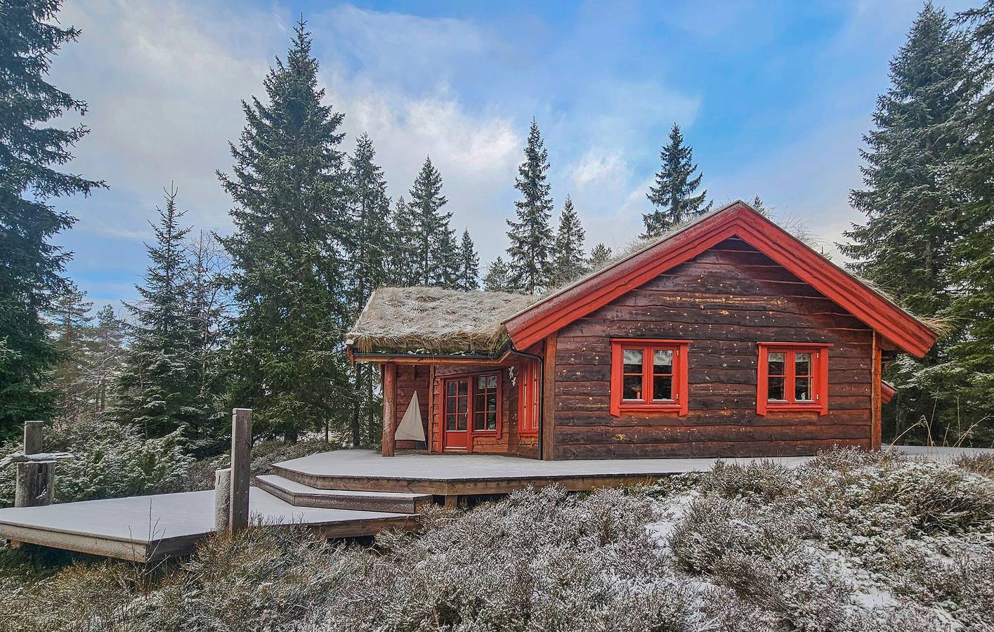 Feriehus for 10 personer med have in Lardal