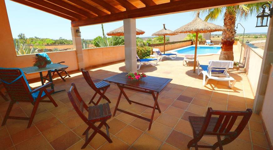 Landhaus „Alcoraia“ mit privatem Pool, Terrasse und Wlan in Campos, Mallorca Süden