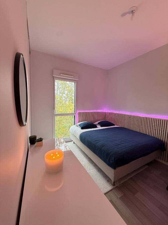 Gîte pour 2 personnes, avec vue et balcon à Saint-Jacques-de-la-Lande