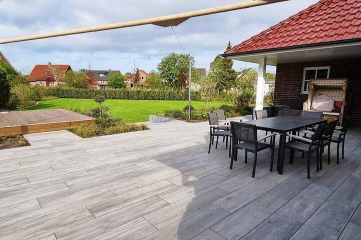 Ferienhaus für 8 Personen, mit Balkon und Garten sowie Sauna, mit Haustier auf Borkum