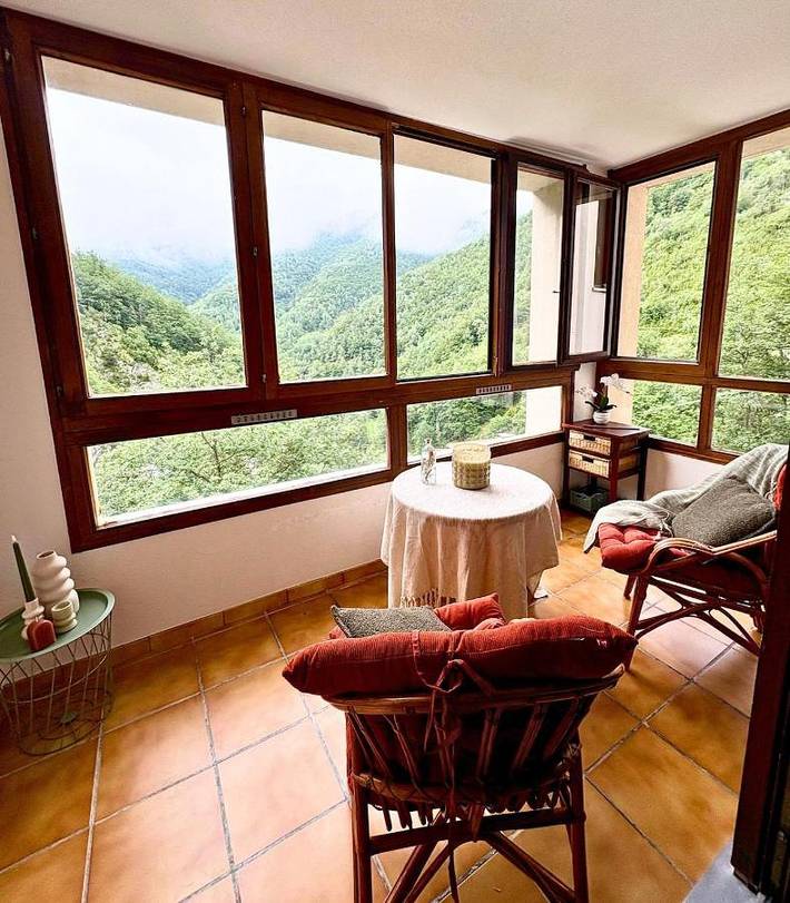 Ferienwohnung für 3 Personen, mit Balkon und Terrasse sowie Garten und Sauna in Prats-de-Mollo-la-Preste