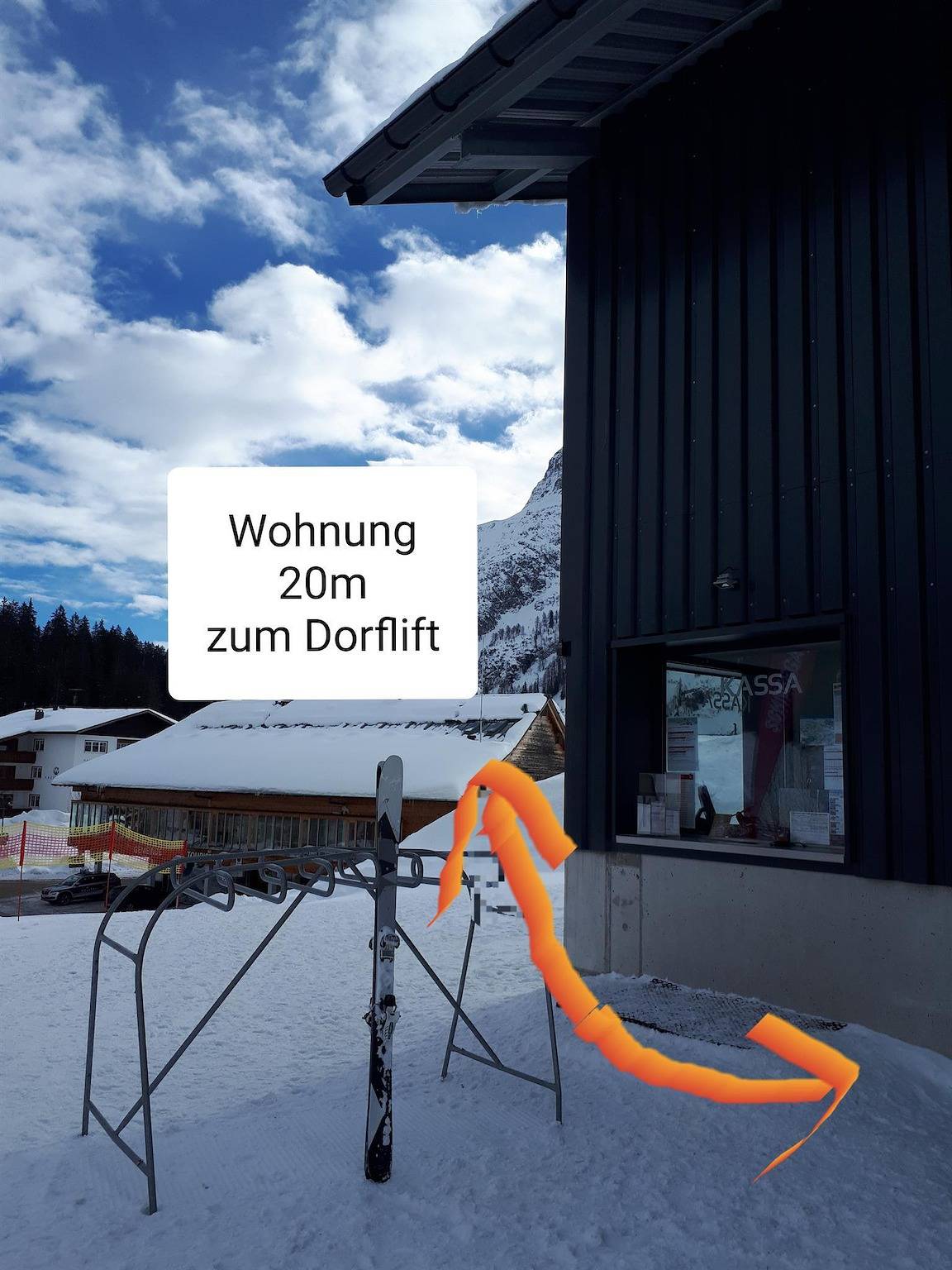 Geheel vakantieappartement, Appartement, douche, Wc, 2 slaapkamers in Warth, Bregenzerwoud