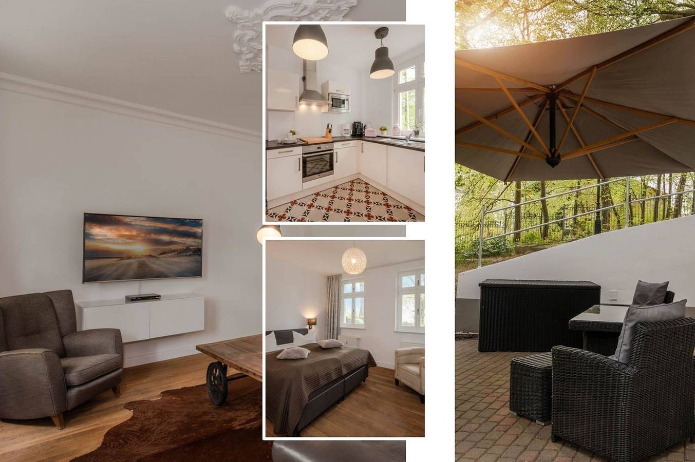 Ganze Wohnung, Wunderschöne Ferienwohnung in Heriingsdorf mit Terrasse – nur 150 m zum Meer in Seebad Heringsdorf, Heringsdorf