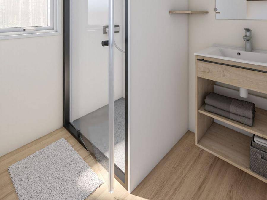 Camping Paradis du Viaduc - Mobilhome 4 personnes - Nest Tropical Confort 2ch 4pers in Millau, Parc naturel régional des Grands Causses
