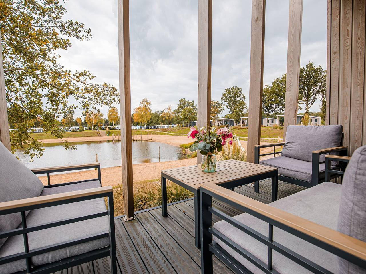 Chalet by Beach and Harbor with Terrace in Bergen (Limburg), De Maasduinen National Park